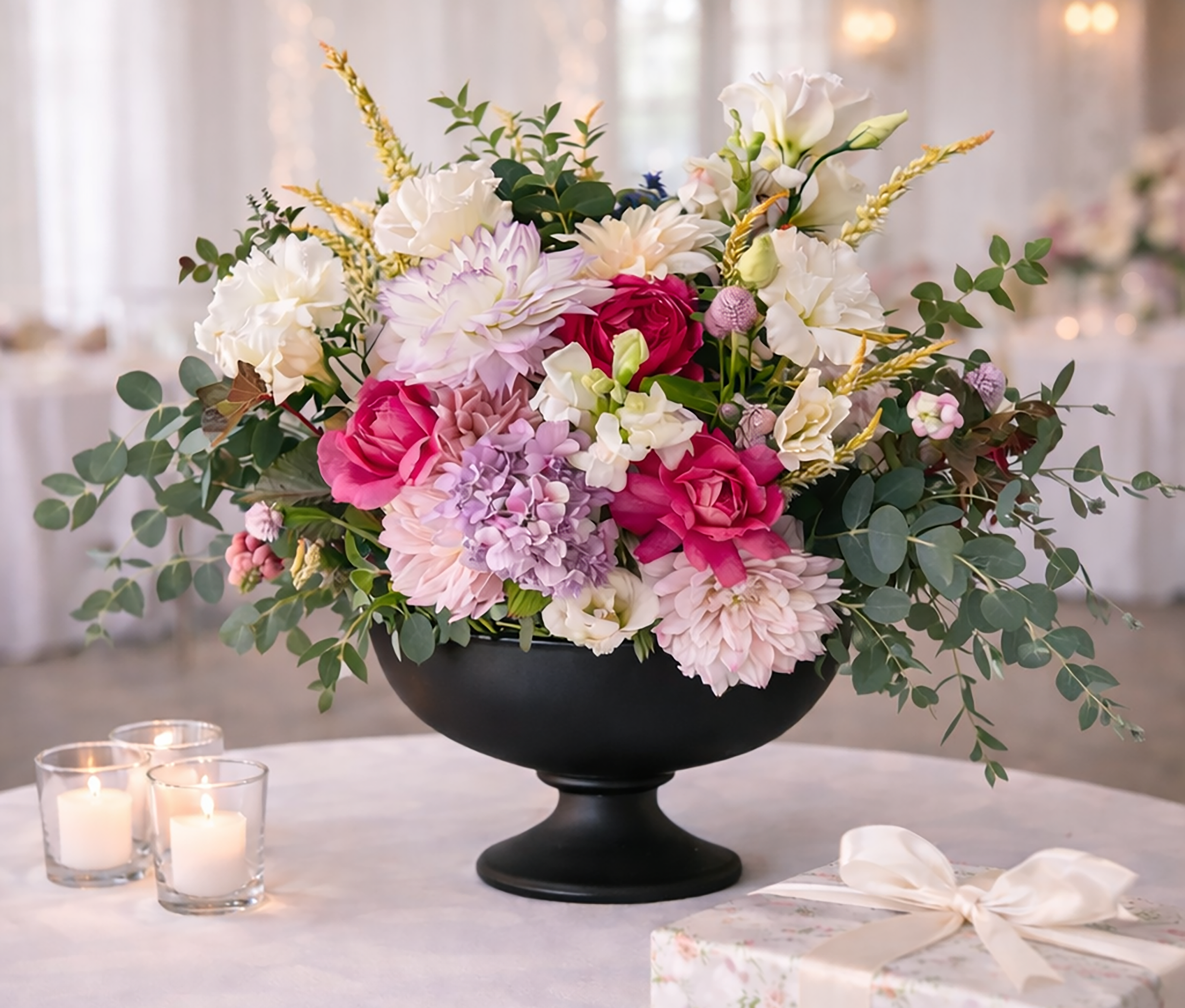 3849 black table decoration